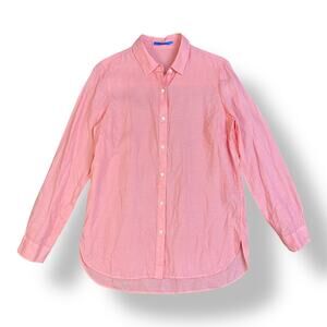 J.McLaughlin Pink 100% Linen Button Down‎ Shirt Women’s Small